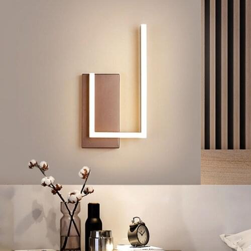 Modern Nordic LED Wall Lamps Bedroom Beside Lights For Loft Parlor Corridor Living Room Indoor Decorative Vertigo Luminaire