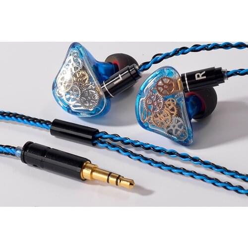 TONEKING TS5 4BA With 1 DD in Ear Earphone Colorful Gear Custom Made Hybrid Around Ear Earphone With MMCX Plated Earphone