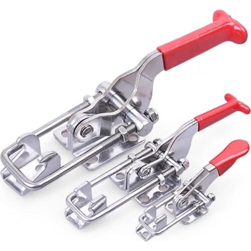 1Pcs Galvanized iron Adjustable Toggle Latch Pull Securing clip Quick clip Home Tool box Buckle Fitting Toggle Latch