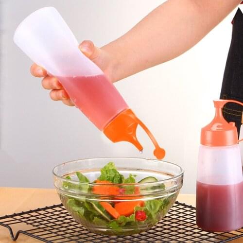 150/250/350/500ml Condiment Squeeze Bottle Sauce Vinegar Oil Ketchup Gravy Cruet Container Kitchen Accessories