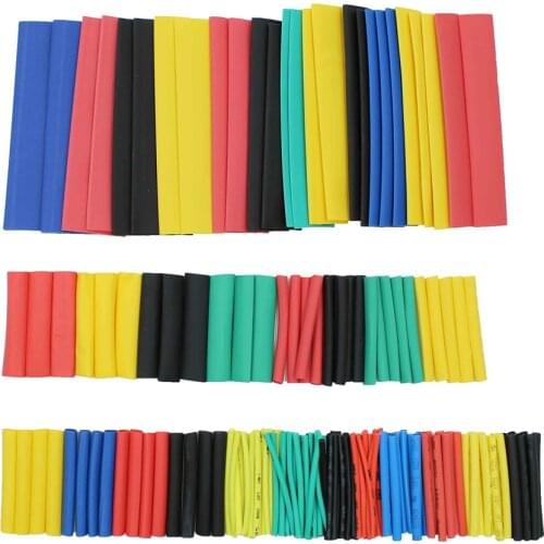 164pcs Set Polyolefin Shrinking Assorted Heat Shrink Tube Wire Cable Insulated Sleeving Tubing Set CLH@8