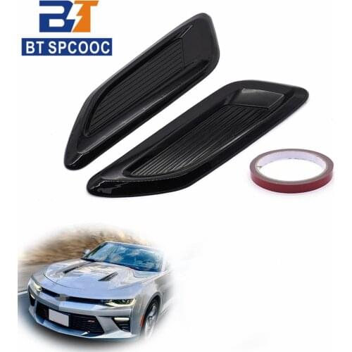 2 PCS Car Hood Scoop Air Flow Vent Cover Universal Car Decorative Air Flow Intake Hood Scoops Bonnet Vent Sticker Hood Cover