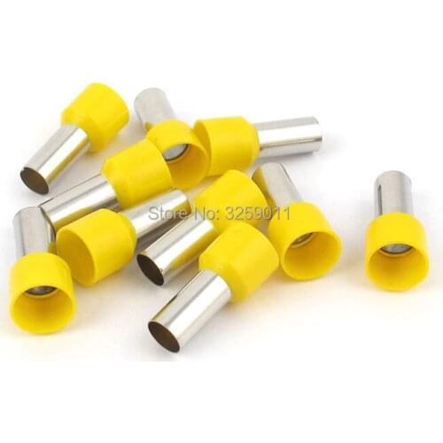 50PCS E16-18 Electrical Crimp tubular Pre-Insulating Terminal Block Wire Connector Cable Cord End Ferrule EV16-18 AWG 5 18.0mm