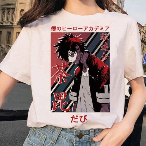 Anime My Hero Academia Dabi Printed White T Shirt Boku No Hero Academia T Shirts