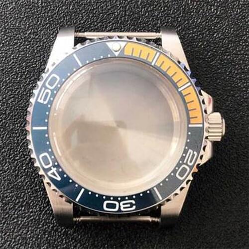 Stainless Steel Watch Case 316L SUB Convex Mirror Sapphire Glass 40mm Case for NH35/NH36 Movement