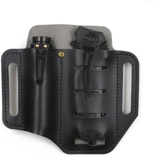 Tactical Multi-tool Belt Knife Cover EDC Portable Tool Storage Bag for Knife Flashlight Hunting Camping Military Waist Bag Clip