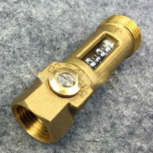 DN15 DN20 Solar Flow Meter Flow Regulator Flow valve Brass manifold solar water heating system 3/4" Male turn 1/2" Female