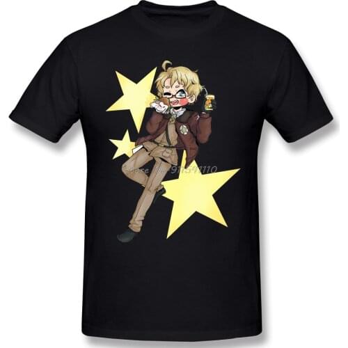 America TShirt For Men Hetalia Axis Powers Personifications of Countries World War II Anime Clothing T Shirt Print Fluffy