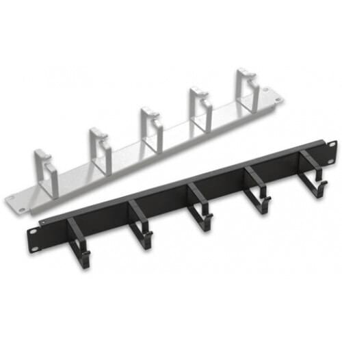 19 "1U Horizontal Cable Organizer With Hook