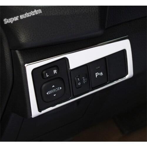 Lapetus Interior Refit Kit For Toyota Corolla 2014 - 2018 Front Headlights Lamps Switch Button Cover Trim Accessories