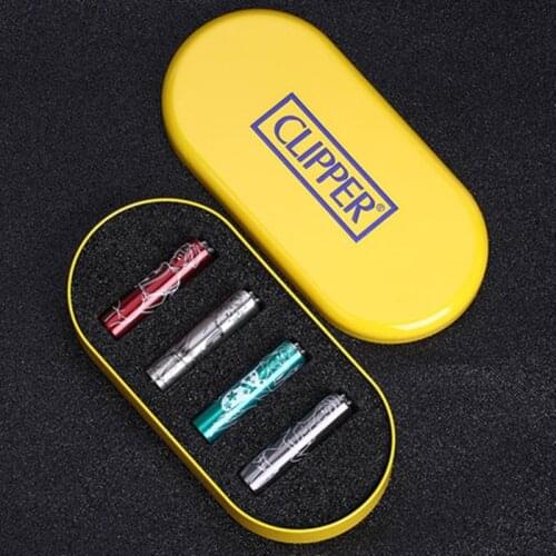 CLIPPER Metal Can Replace The Inner Tank Butane Gas Grinding Wheel Lighter Cigarette Accessories Men And Women Gifts