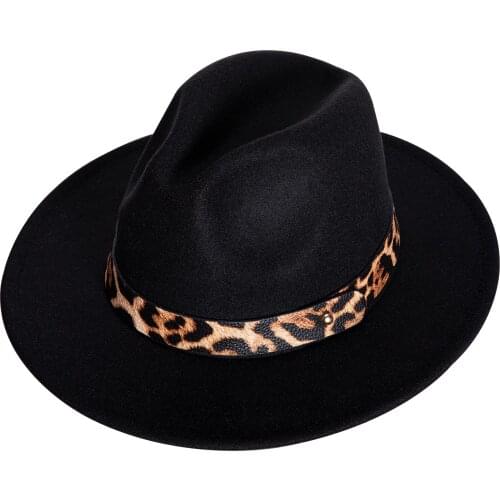 Fashion Fedora Hats Women Woolen Wide Brim Panama Hat British Style Dress Jazz Cap Casual Outdoor Spring Autumn Barry.Wang