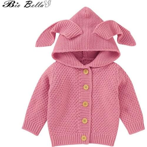 Soild Baby Infant Sweater 0-2 Years Fashion Kids Boy Girl Knitted Clothing New Year Birthday Infant 2021 Winter Autum Clothes