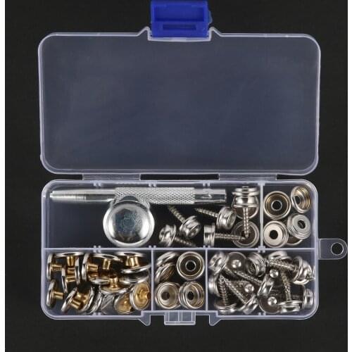 1 Set Snap Fastener Tool Kit With Steel Screws Detachable For Canvas Tent Cushion Screw Fixed Canvas Tarpaulin Car Tent Crib