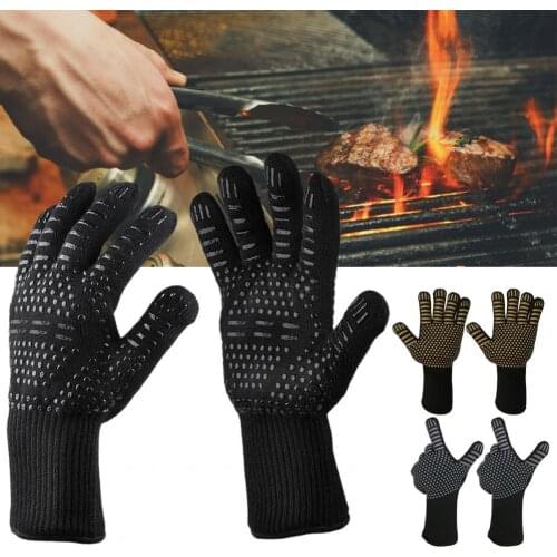 500/800 Degree Celsius Dots Print Anti Slip Heat Insulation Microwave Gloves