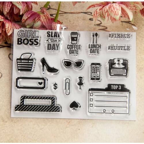 Transparent Stamp DIY Hand Account Scrapbook Clipbook Finished Seal Stamp T1054