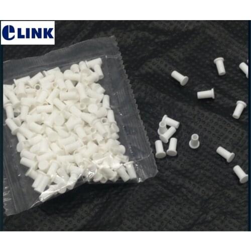 1000pcs LC dust cover for LC fiber optic connector 1.25mm white color ftth dust cap protector SM MM factory ELINK