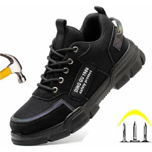 Unisex Work Safety Shoes Men Light Indestructible Ryder Shoe Steel Toe Cap Anti-piercing Industrial Boots Designer Sneakers