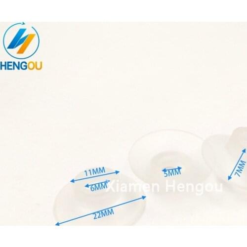 100 pcs free shipping good quality rubber sucker cup 22x6x7mm for printing machine parts
