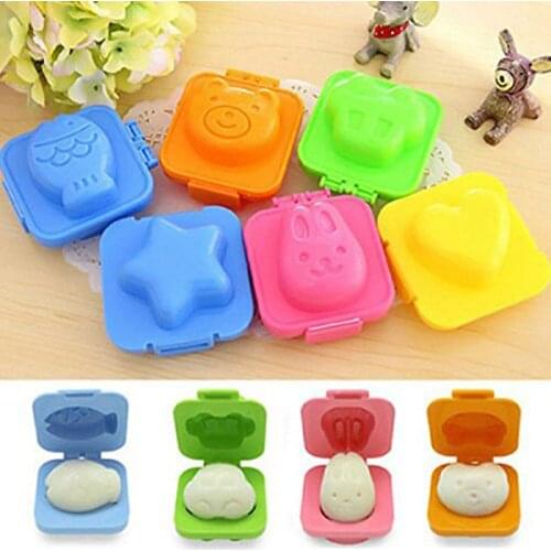 Fish 1 Baby Rice Ball Mold Rabbit Bear Fish Car Star Bento Sushi Mold Sushi Onigiri Mold Packing Accessories Egg Heart Sush V4C1