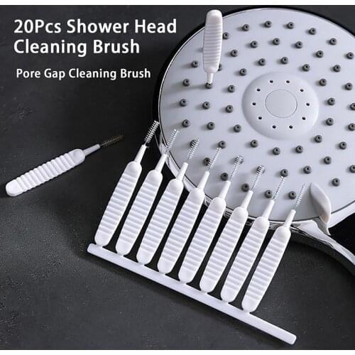 20PCS/lot Shower Head Cleaning Brush Washing Anti-clogging Small Brush Pore Gap Cleaning Brush For Kitchen Toilet Phone Hole