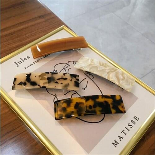 Korean Version Of The Cash Acetate Hairpin Girl Coil Spring Clip Simple Temperament Top Clip Hair Accessories