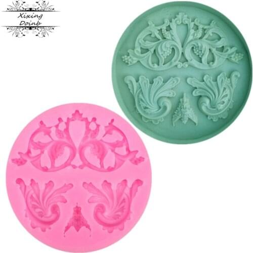 3D retro European relief modeling lace shape silicone cake mold cake decoration jelly Chocolate Mold