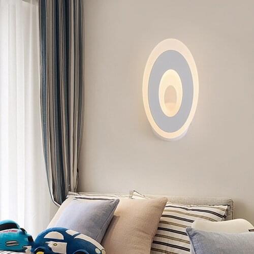 Modern Acrylic LED Wall Lights Indoor Living Room Dining Room Stairway Corridor Decoration Lighting Bedroom Beside Wall Light