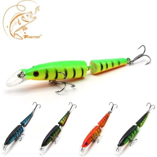 Thritop New Fishing Lure Artificial Bait 11cm 10g 5 Colors for Option TP055 Sharp Hook Minnow Lure Fishing Wobblers
