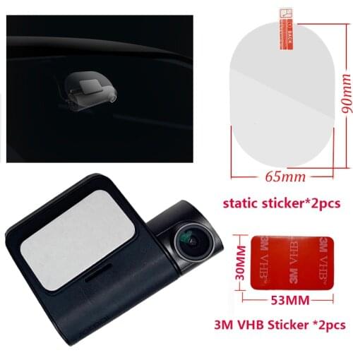 For 70 mai Pro Dash Cam Smart Car DVR 3M Film and Static Stickers, Suitable for 70 mai Pro Car DVR 3M film holder 2pcs