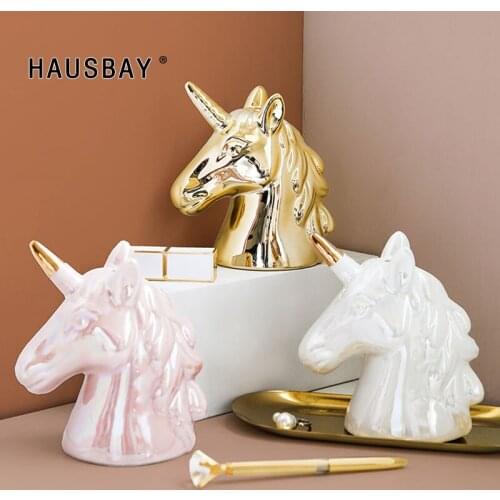 Magic Unicorn Novelty Banco Canino Money Box Piggy Bank Money Saving Box Gift For Kid Home Decorations Figures scrulpture 05888