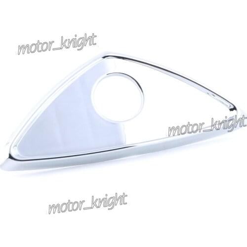 Motorcycle Rear Tail Lock Decorative Cover Trunk Key Hole Trim for HONDA Goldwing GL1800 2001-2011 Models Chrome