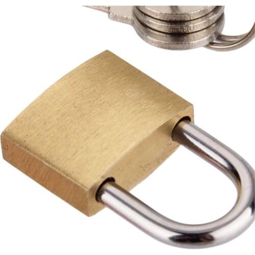 1pc 20mm Small Copper Lock with Keys Luggage Case Padlock Storage Lockers Mini Padlock Home Improvement Hardware