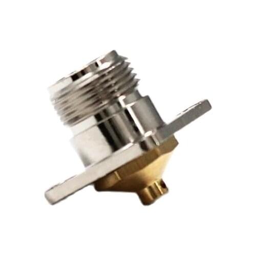 1pc N Female Jack RF Coax Connector Solder Cable RG402,141" 4-hole panel mount Nickelplated NEW wholesale