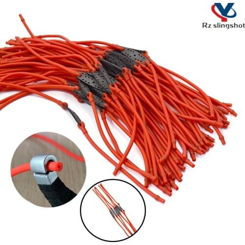 3/6/9 PCS Slingshot Rubber Band Single Card Powerful Elastic Latex Tube Round Rubber Band Outdoor Hunting Shooting Accessories