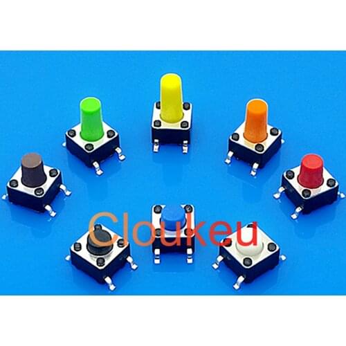 6*6*5MM tact switch SMT 4-pin micro button micro button 6x6x5mm four-pin