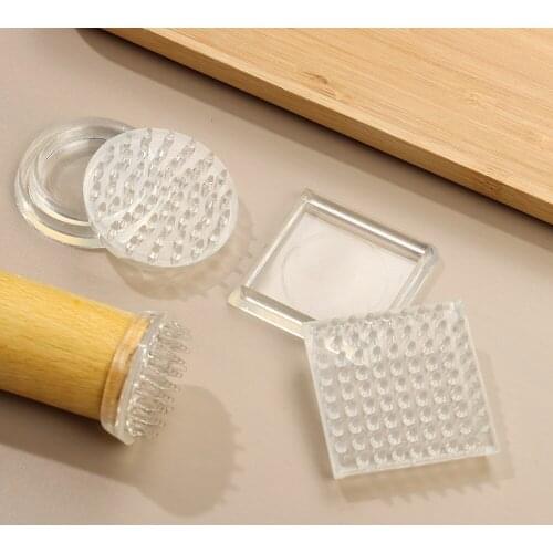 8pcs Rubber Furniture Legs Protect Toothed Anti Slip Mat Non-slip Pads Chair Leg Caps Table Feet Caps Floor Protectors Cover