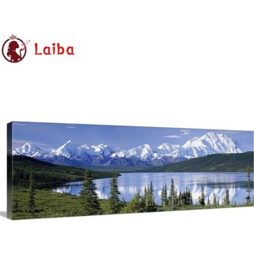 5d Diy diamond painting summer Snow mountain lake landscape diamond embroidery sale diamond mosaic Park scenery large home art