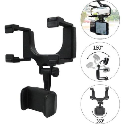 Wonderlife Car Phone Holder Rearview Mirror Mount Holder Phone Stand Bracket For Cell Phone GPS Cradle car accessories