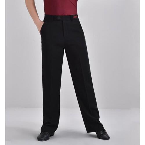 2021 Modern Dance Pants MenS National Standard Dance Costumes Latin Dance Practice Wear Pants Ballroom Dancing Trousers