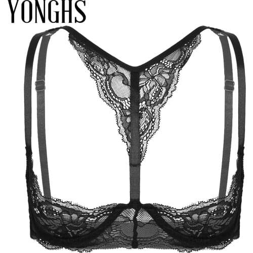 Sexy Lingerie Bra Underwear for Sex Womens Erotic Sexy Lace Bare Breast Unlined Bra Tops Adjustable Shoulder Straps Sexy Costume