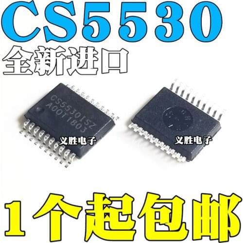 CS5530 New and original CS5530ISZ CS5530-ISZ SSOP20 24 bits A/D converter chip AD converter - ADC new and original, A/D digits o
