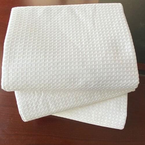 Home White 100% Pure Cotton Beehive Bed Sheets 160x230cm Waffle Grid Flat Sheets Set 250x250cm Home Textile Bedspread230x250cm
