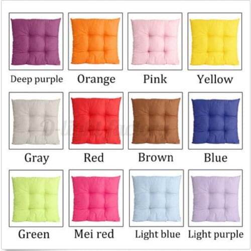 Household Chair Seat Pad Zipper Design Hang Rope Design Indoor Outdoor Dining Cushion 10 Colors 40CM