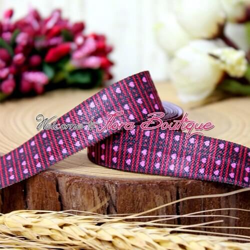 FLRA FOE Aztec valentine baby headband printed fold over elastic