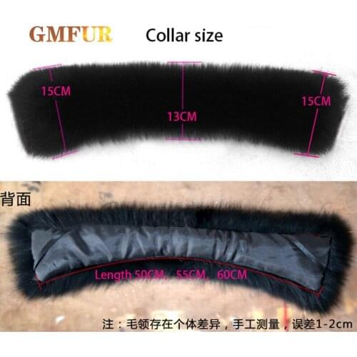 Women Men Natural Fox Fur Square Collar 100% Fox Fur Scarf Genuine Real Fur Collar Winter Coat Fashion Luxury Neck Warm Shawl