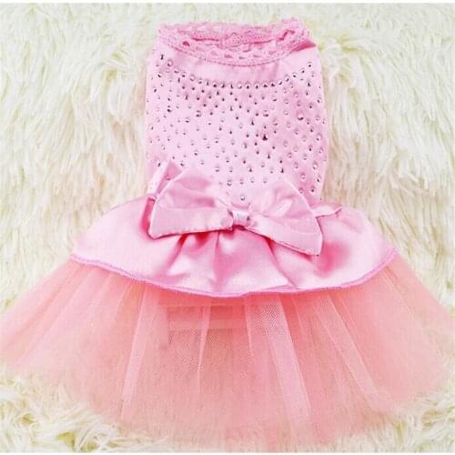 2021 New Design Lovely Cute Spring Summer Pet Clothes Dog Princess Dress Small Dog Cloth