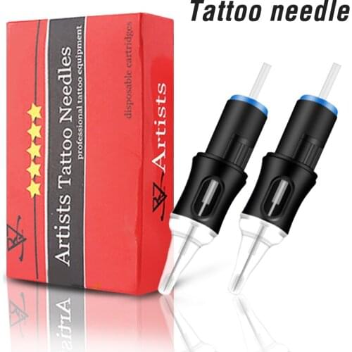 10Pcs Sterilized Tattoo Cartridge Needles RL M1 RM RS Semi Permanent Makeup Machine Tattoo Pen Accessories Tattoo equipment 2021