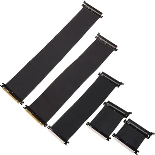 Graphics Card PCIE Cable GPU Mining PCI Express 3.0 16X Riser Cable Mining High Speed Extension Cable 90 Degrees