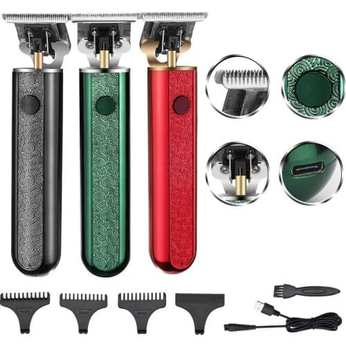 RESUXI Rechargable Hair Clipper Coldess Metal Hair cutting machine Barber Tools Style Tools hair cutter Styler dropshipping